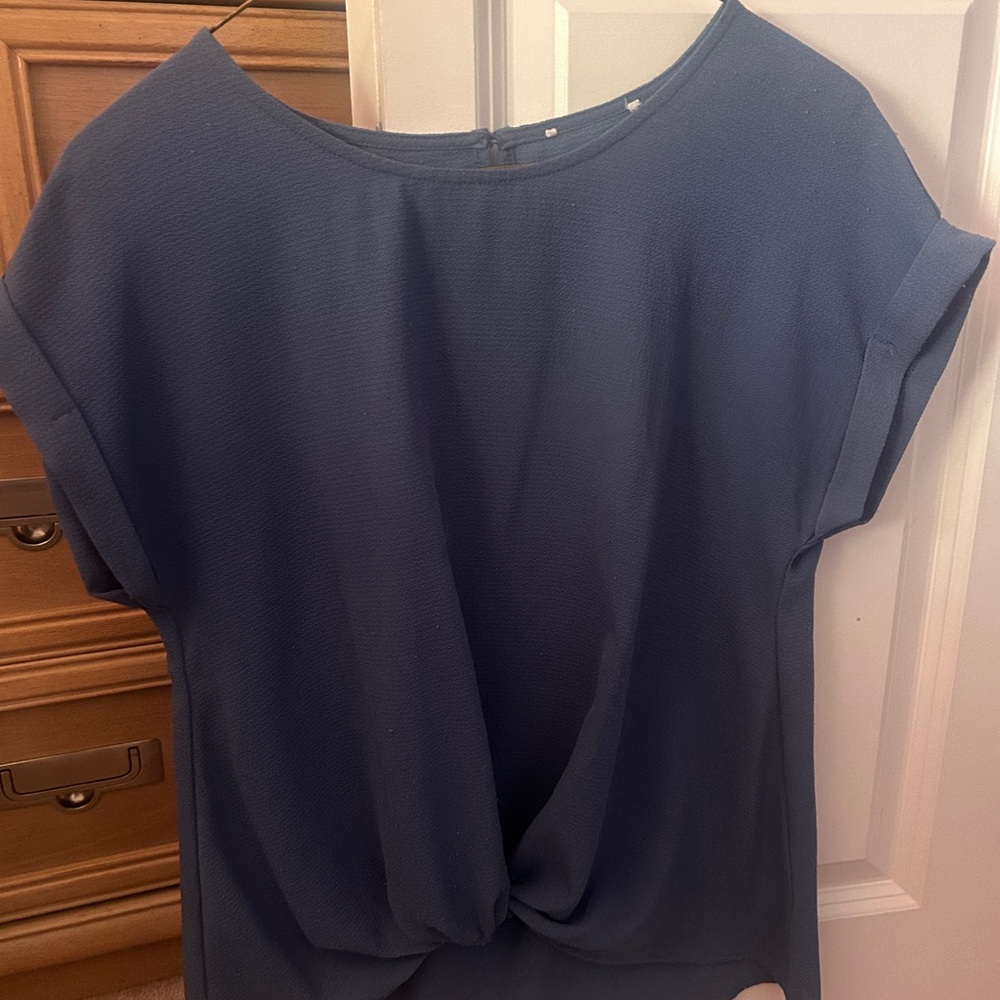 Elegant Blue Women's Top